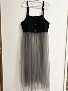キャミワンピース 黒とグレー