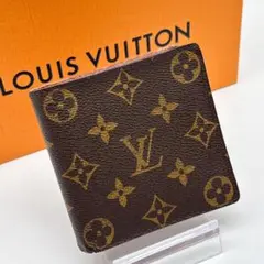 ルイヴィトン モノグラム ポルトフォイユ マルコ 二つ折り財布 ブラウン 財布