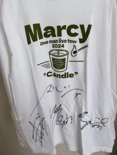 Marcy 2024年ライブツアー サイン入りTシャツ 2026年最新】国内アーティスト：マルシィ ミュージシャン Tシャツ