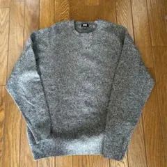 【UNIQLO】プレミアムラムクルーネックセーター　Ｌ　Ｍ　チャコールグレー