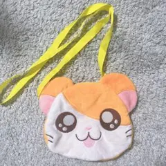 とっとこハム太郎　ぬいぐるみポシェット　ハム太郎フェイス