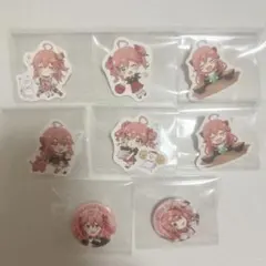 【8点セット】バラ売り可 さくらみこ スシローコラボ ピック 缶バッチ