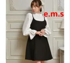 エムズエキサイト スタンドネック キャンディースリーブ　POブラウス