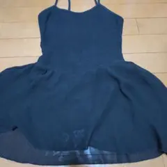 美品 バレエ 黒スカート付きレオタード125㎝
