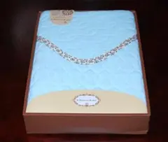 西川リビング★ChocoLiv やわらかシンカーパイル敷きパッド 水色(箱無）
