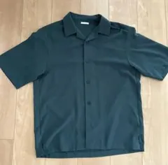 ダークグリーン 半袖シャツ S