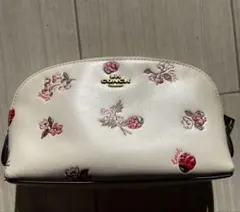 COACH 花とテントウムシ ポーチ