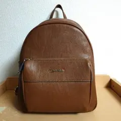 Calvin Klein カルバンクライン ブラウン レザー リュックのサムネイル