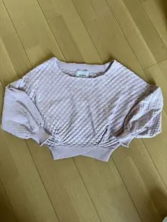 Lily Brown ピンクダイヤカット長袖ニットF 美品のサムネイル