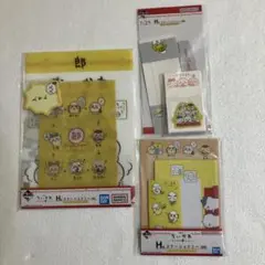 一番くじ　ちいかわ　〜みんなでラーメン〜H賞 ステーショナリー3点