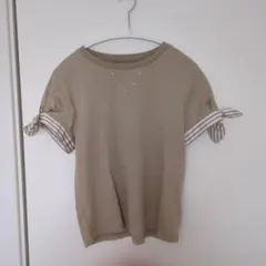 mezzo piano M ベージュ Tシャツ