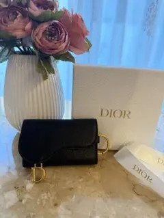 Dior サドル　キーケース　ブラック（黒）