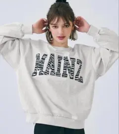 coca MAINZ スウェットトレーナー　ゼブラ柄