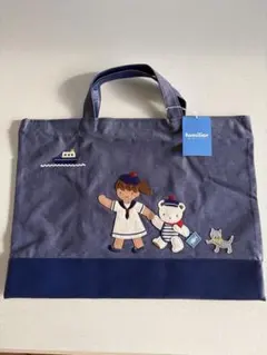 新品タグ付き】ファミリア デニムバッグ ブルー 青 バス停 - メルカリ