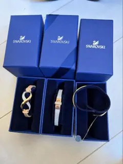 【美品】Swarovski ブレスレット ３種