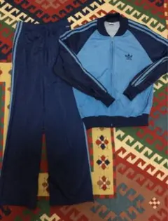 80s old adidas vintage トラックジャケット デサント製
