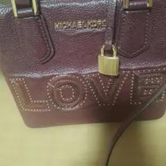 MICHAEL KORS バーガンディ ショルダーバッグ
