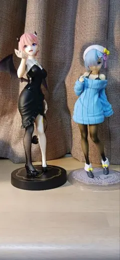 五等分の花嫁中野一花とRe:ゼロから始める異世界生活レムのフィギュアセット