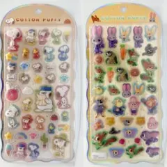 スヌーピー ズートピア　コットンパフィーシール　ディズニー