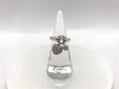 フォリフォリ ハート リング石付き 指輪 5号 銀製925 スターリングシルバー