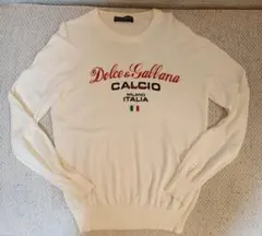 Dolce & Gabbana ドルガバ　長袖　薄手ニット　白　XL