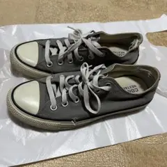 【傷汚れあり】CONVERSE ローカットグレー スニーカー5 （24.0）