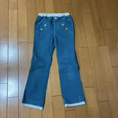 キムラタン　MOTHER GOOSE ロングパンツ ターコイズブルー 130のサムネイル
