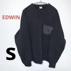 EDWIN スウェット　ブラック　Sサイズ