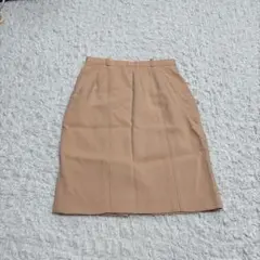 《Leilian》レリアン タイトスカート　スリット　膝丈　ベージュ