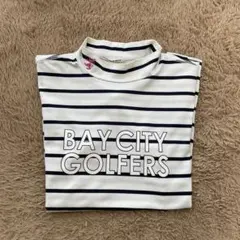 アドミラルゴルフ　レディース　 モックネック　ストライプ
