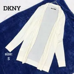 DKNY ディーケーエヌワイ 長袖 カーディガン ミドル丈 羽織 薄手 透け感のサムネイル
