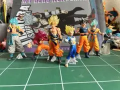 ドラゴンボール HGフィギュア 7体セット 孫悟空 ベジータ ゴジータのサムネイル