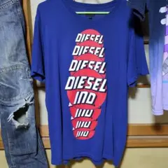 DIESEL 티셔츠 블루 L 디젤 y2k swag 아카이브