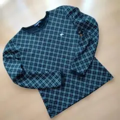 希少☆バーバリーブルーレーベル 長袖カットソー ノバチェック ロゴ