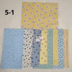 綿生地セット 25cm x 25cm 9枚 写真5枚目(1枚だけ25cm弱です)