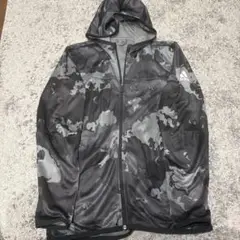 adidas カモフラージュ ナイロンジャケット L セットアップ 極美品】adidas カモフラ柄 ナイロンジャケット セットアップ L
