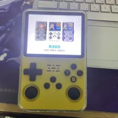 R36S イエロー ゲームコンソール 128GB