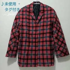 ジャガードプリントチェッWジャケット♡EMODA エモダ 未使用 タグ付きのサムネイル