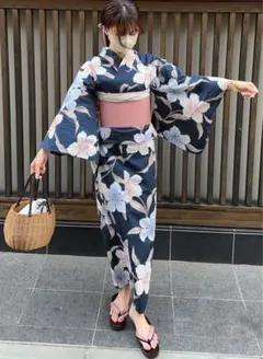百合浴衣セット