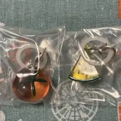 彩り変わった 涼を感じる　めじるしアクセサリー ガチャ 夏　とまと　スイカ