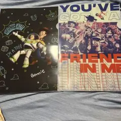 トイストーリー　クリアファイル　2枚　ディズニーストア