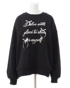 INGNI リボンモチーフロゴスウェットチュニック スウェット トレーナー