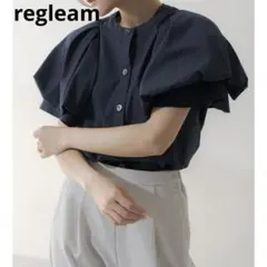 regleamリグリーム　VERYコラボタックスリーブバルーンブラウス　ネイビーのサムネイル