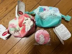ディズニーストア ディズニー アリエル ポーチ 鏡 セット