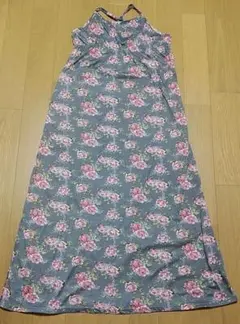 zootie blanche　花柄マキシ丈キャミワンピース