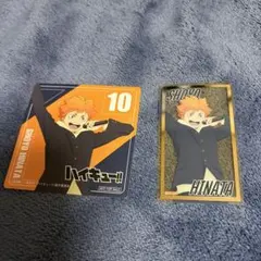 ハイキュー 日向翔陽 コースター 箔押しクリアカード