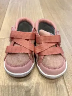 イフミー　スニーカー　ピンク クロスストラップ 13.5㎝