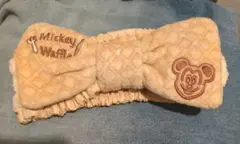 ディズニー　ワッフル　ヘアバンド