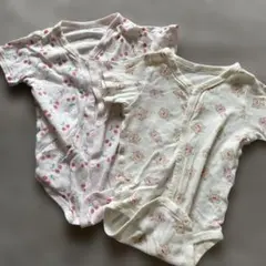 西松屋　肌着　ロンパース　くま　さくらんぼ