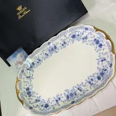 未使用　NARUMI Bone China 楕円皿 オーバルプレートのサムネイル